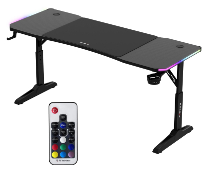 Biurko gamingowe Huzaro Hero 4.6 RGB Black HZ-HERO 4.6 RGB BLACK